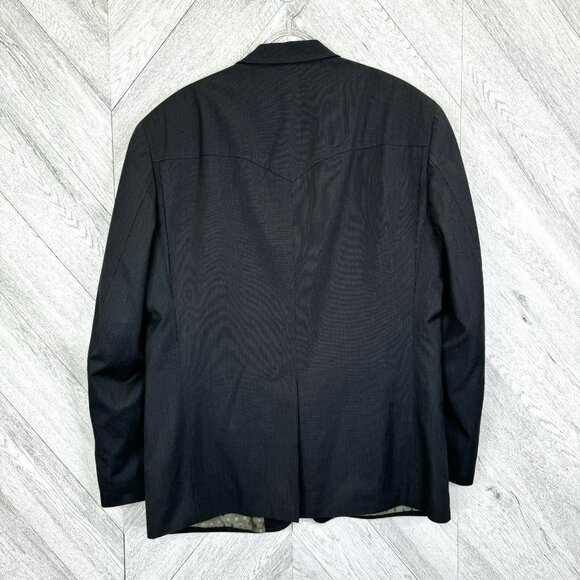 Vintage Dallas Pantofino Blazer Jacket Mens Size 42R Western Sport Coat Gray - Picture 3 of 10